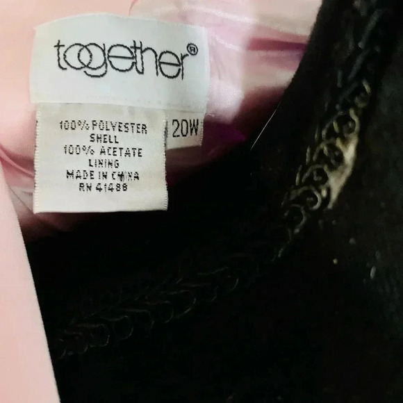 Pink Plus Size Blazer With Sequin Lining Size 20W - Picture 4 of 4